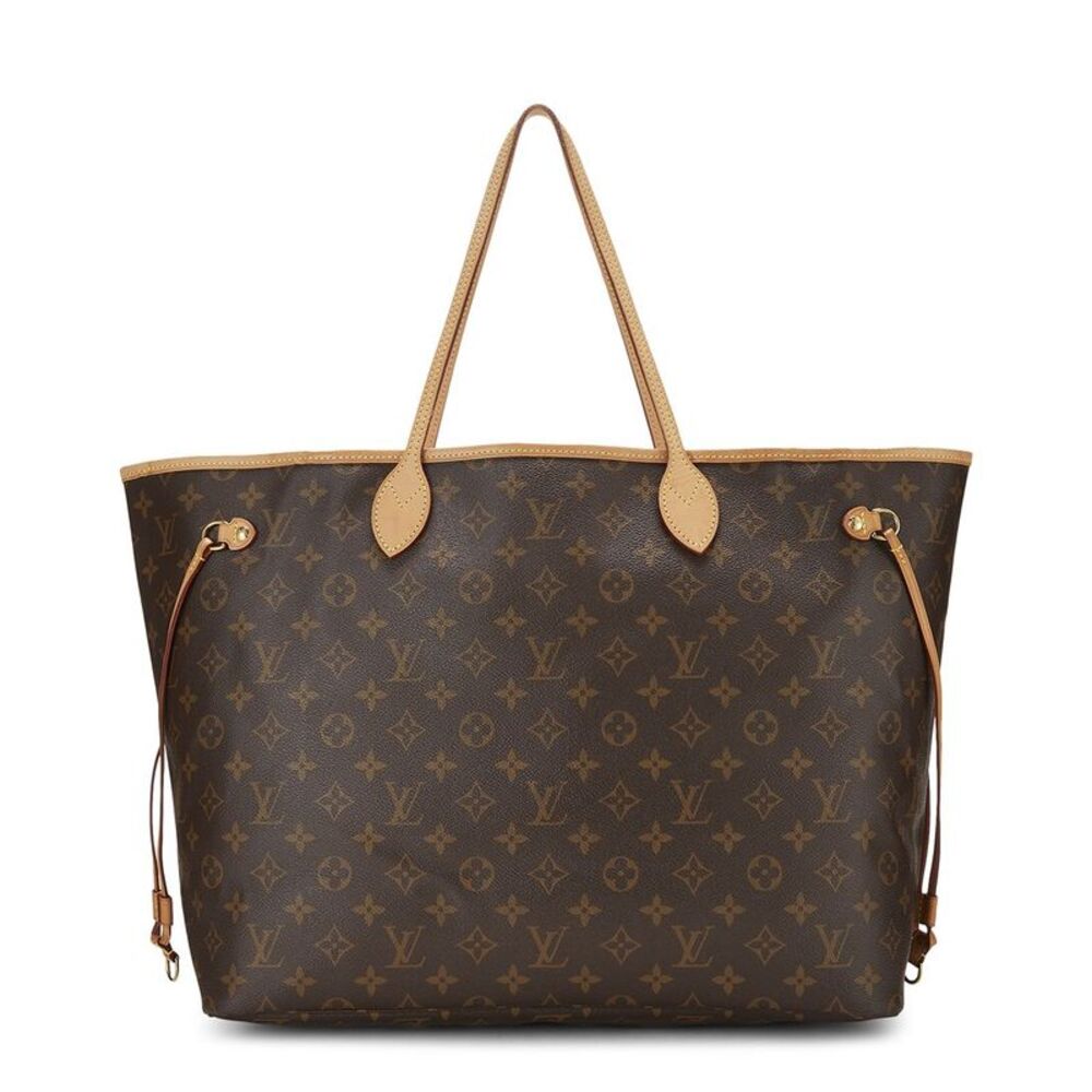 Louis Vuitton Brown Monogram Coated Canvas Neverfull Gm (Authentic Pre-Loved)